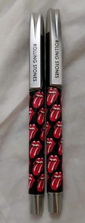 Rolling Stones Ball Point Pen Lot Of 2 Official Merchandise Collect 2012 Bravado
