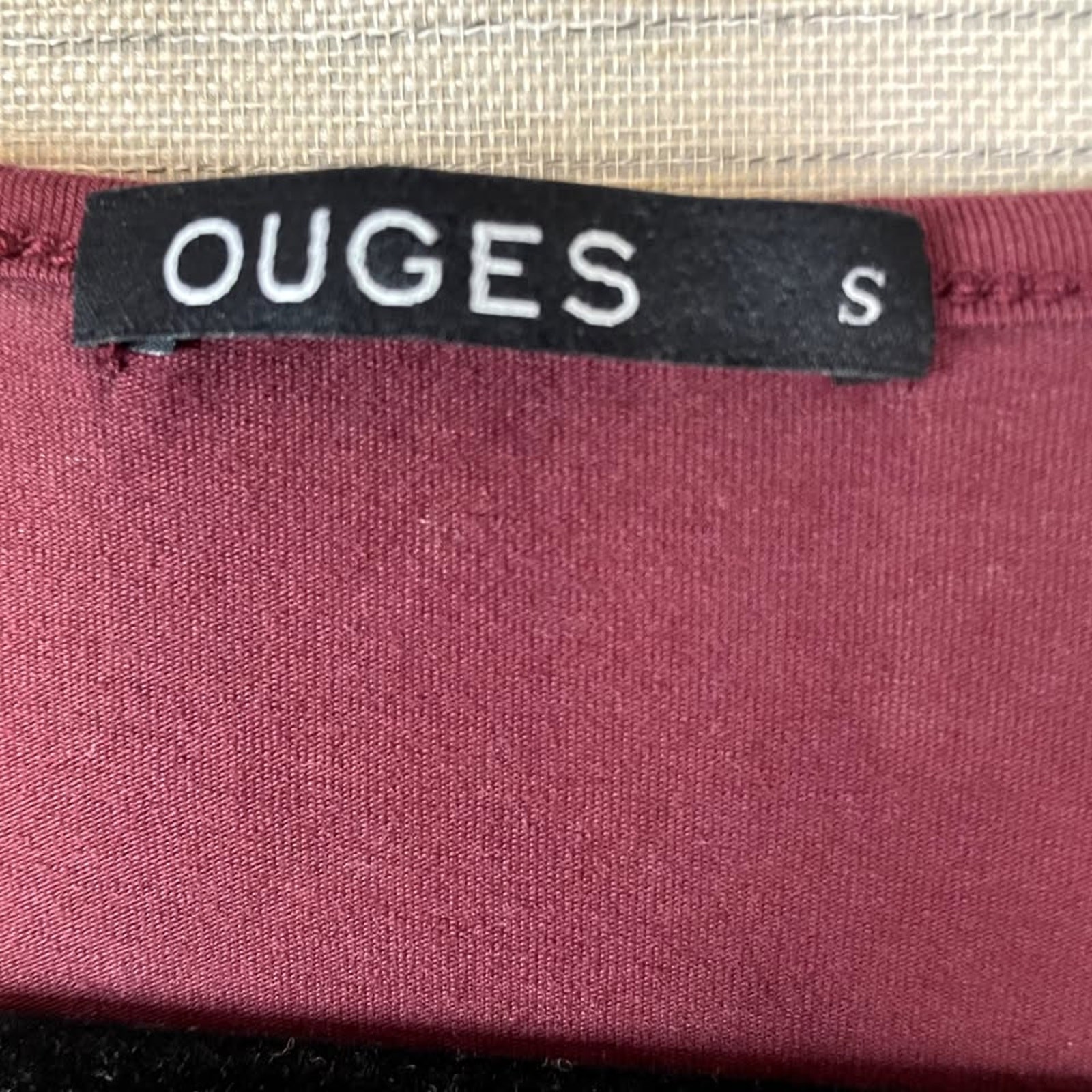 OUGES Dk. Wine Midi Skater Dress. Pockets, Cork L… - image 3