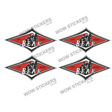Bear Surf Boards Stickers Car Van Laptop Man Cave Surfing (Choose size/Quantity)