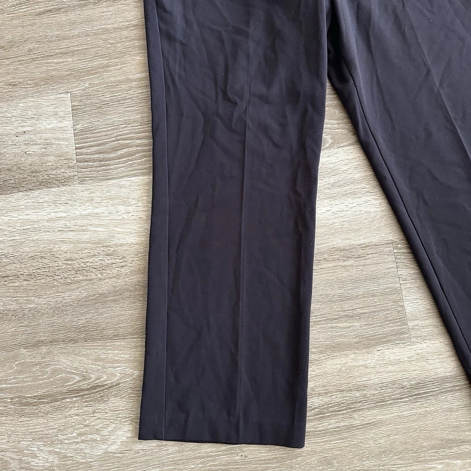 Pantalones de trabajo informales de pierna recta Investment marrón para mujer 12S Foto 3 de 4
