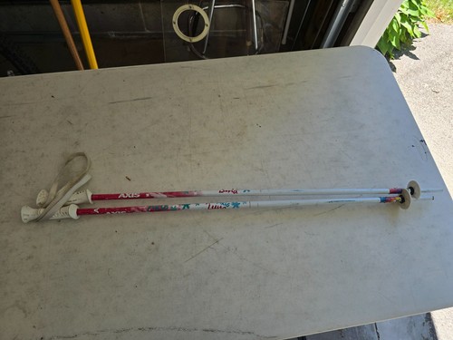 AXIS Youth Ski Poles 94cm 37" Red White Girls Boys Kids Downhill