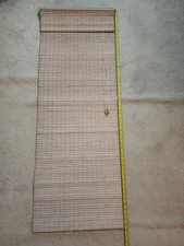 Window Shades Roman Woven Wood 18.75" x 52.5" Pull Cords Beige
