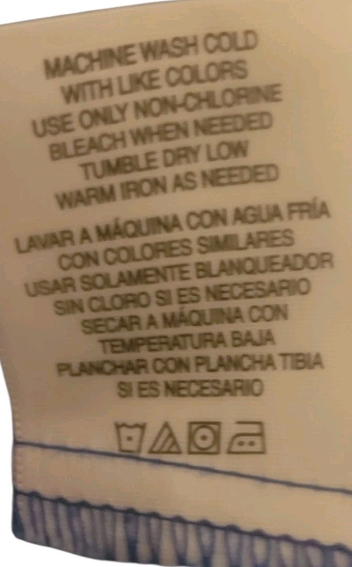 Womens Basic Edition Button Down Shirt Blue Flora… - image 3