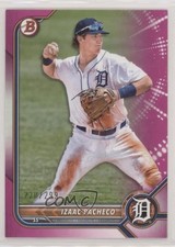 2022 Bowman Prospects Fuchsia Border 220/299 Izaac Pacheco #BP-106 0y59