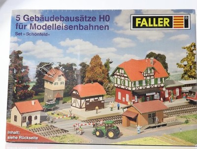 Faller H0 building kit set 5 pieces ''Schönfeld''