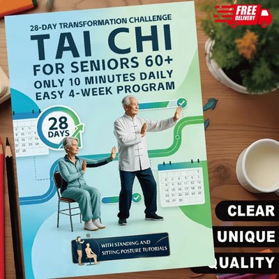 Tai Chi for Seniors: 28-Day Plan for Balance, Strength & Fall Prevention Book