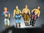 Lot of 4 problem vintage G.I. Joe figures - Buzzer, Zander, Raptor, Mindbender