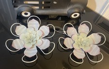 Metal Flowers Wall Decoration Set Of 2