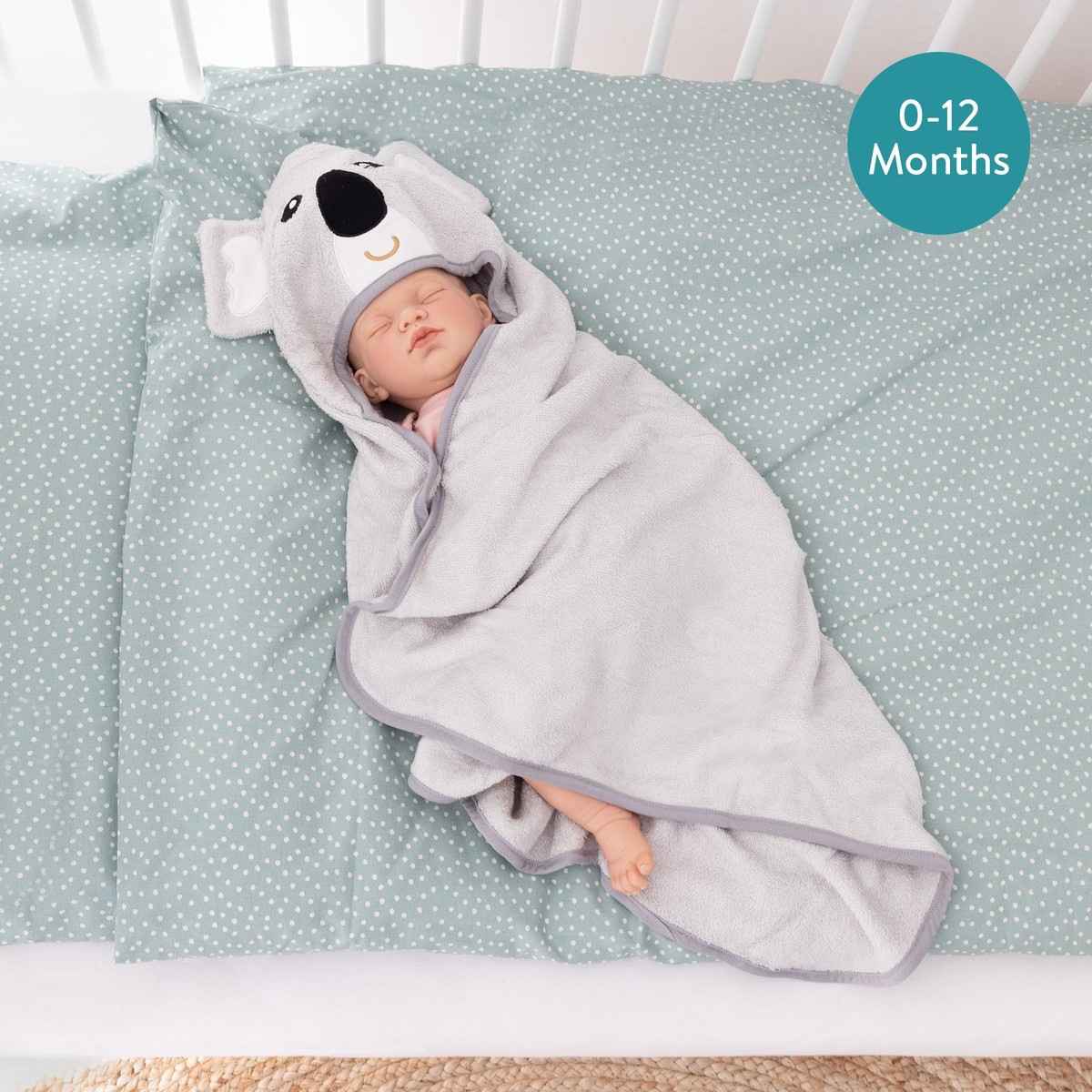 Babyhandtuch Mit Kapuze – 80x80 Cm, Ultraweiches Korallen-Fleece, Saugstark Für Neugeborene & Babys
