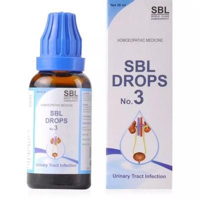 SBL Homeopathic Drops No 3 Urinary Track Infection (30ml)