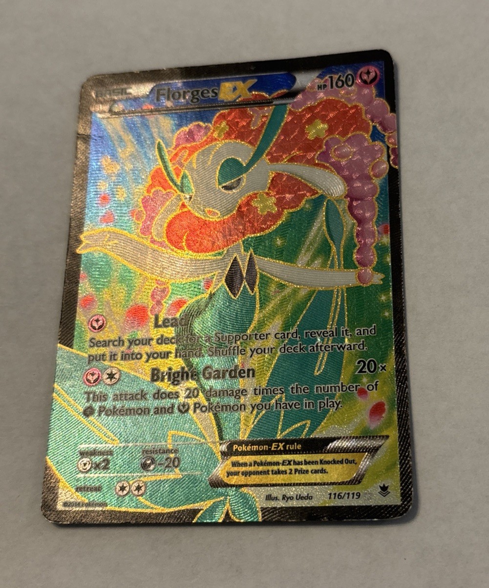 Pokémon Florges EX Ultra Rare XY Phantom Forces 116/119 Full Art Holo 160HP