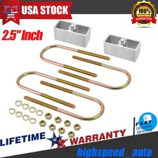 New Leaf Spring Lowering Block Kit 2.5 Inch Drop With U-bolts Hardware Universal New Leaf Spring Lowering Block Kit 2.5 Inch Drop With U-bolts Hardware Universal