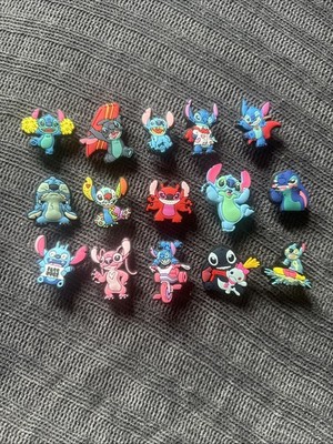 15 x Jibbitz Stitch Anstecker Pins Anstecker Schuhdeko Neu Neu Neu