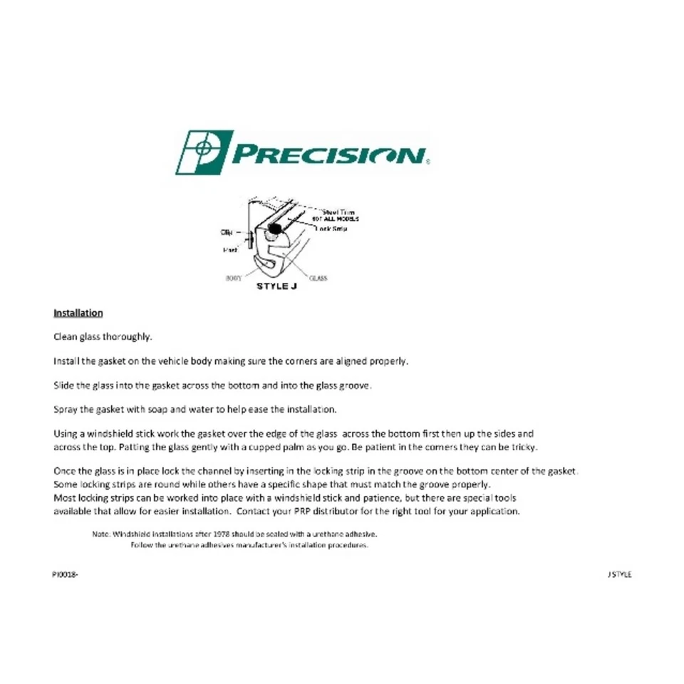 Tira de bloqueo de ventana, negra para Ford Serie F/Bronco 1977-1979 Foto 2 de 4