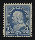 CKStamps: US Stamps Collection Scott#247 1c Franklin Mint OG Gum Dist