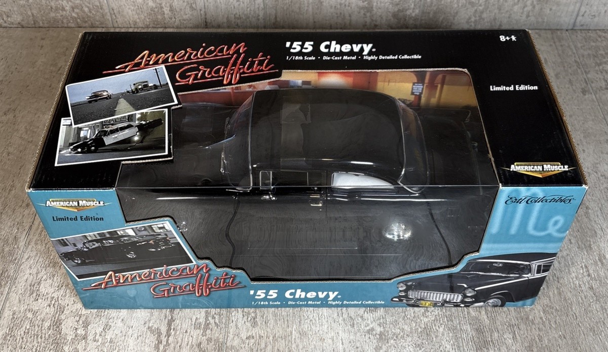 ミニチャンプス 1/18アメリカン ドリーム カー コレクション 1955 ERTL American Muscle: American Graffiti - 1955 Chevy Limited