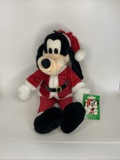 Vintage Early 1990's Disney Goofy In Santa Suit Plush Macy's Exclusive With Tag