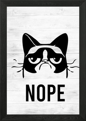 Nome Grumpy Cat Gerahmtes Wandbild Poster Leinwanddruck Bild