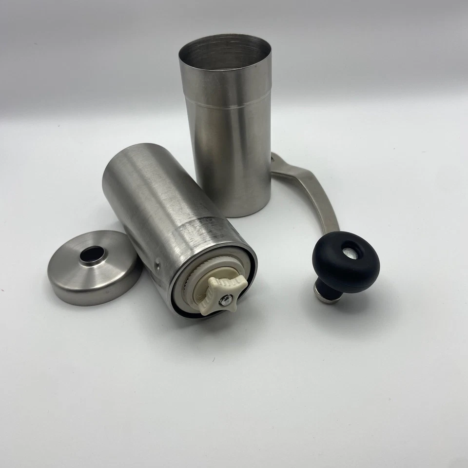 Molinillo de café manual de cerámica de acero inoxidable alto Porlex Japón Foto 4 de 4