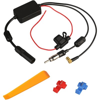F86 Uni 12V KFZ Auto Radio Antennenverstärker AM/FM Antenne Signal Verstärker