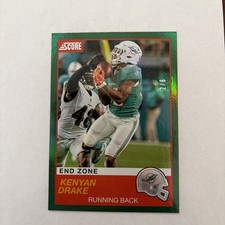 2019 Score Kenyan Drake #136 Green /6 Miami Miracle Dolphins