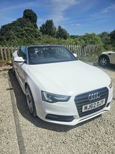 Audi A5  2012 2.0 TDI 177-  S Line convertible - white