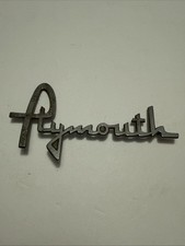 Rare Vintage 1956 Plymouth Dash Radio Speaker Cover Emblem Oem 201282 Mopar