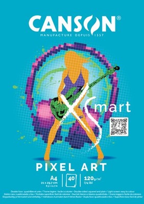 CANSON Studienblock XS'MART PIXEL ART DIN A4 40 Blatt