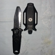 Schrade Diving Knife,Water Rat Fixed Blade Divers Knife,Schrade+ WR1 USA.sheath.
