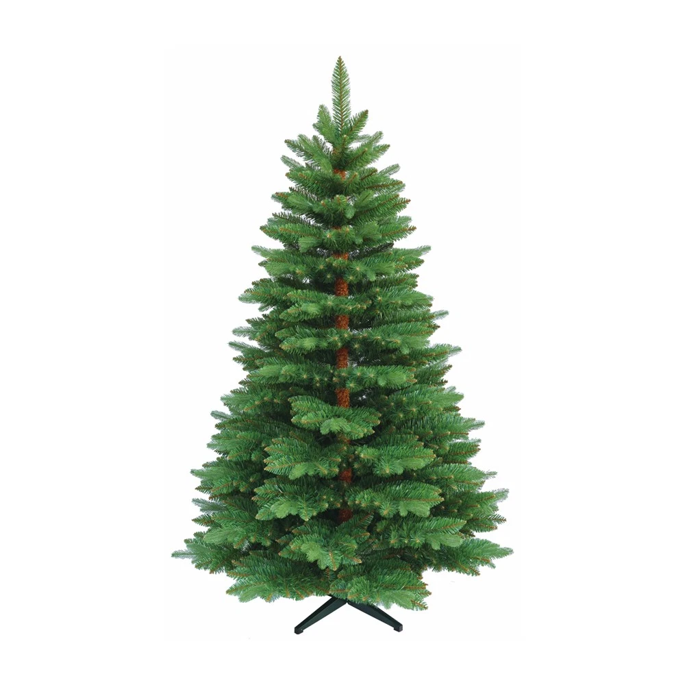 HOMCOM Albero di Natale Artificiale in PVC con 90 Luci LED e Fibre