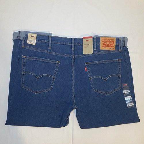 Levi’s Men’s 502 Taper Performance Stretch Jeans Size 38x30 Blue Denim New - Picture 6 of 6