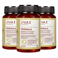3x Jiva Ayurveda Triphala Tablets 120 tabs for gut health  digestion