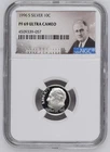 1996 -S SILVER Proof Roosevelt Dime – NGC PF 69 Ultra Cameo-ROOSEVELT Label