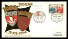 Mayfairstamps France FDC 1958 Paris and Rome First Day Cover aaw_51423