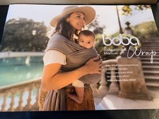 BOBA 7-35 lbs Dark Gray Fabric Baby Wrap Carrier/Sling Never taken out of box 