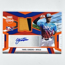 2023 Elite Extra Edition DPL Materials Auto  Orange Yariel Cordero /149 #DMS-YC