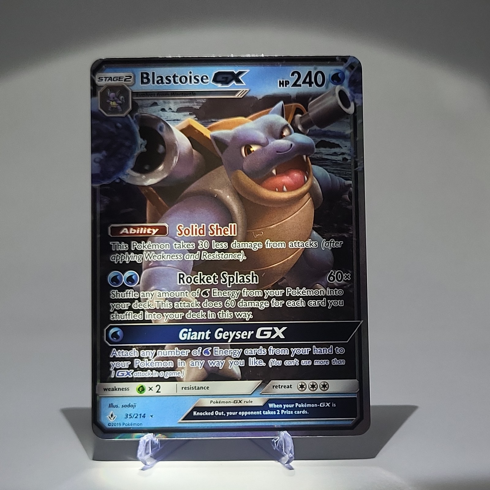 Blastoise GX #35 - Pokemon - Unbroken Bonds - NM