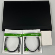 15.6  Portable USB-C Monitor HDMI External Laptop Display w/ Case Travel Screen
