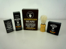 ROZINO BEARD GROOMING KIT BEARD OIL, BALM,CREAM SHAMPOO & CONDITIONER & BRUSH