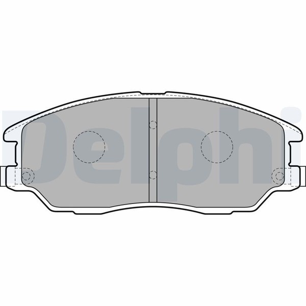 LP1857 Delphi Bremsbelagsatz, Scheibenbremse FüR Hyundai,Kia,Kia (Dyk),Ssangyong-image