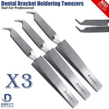 Dental Buccal Tube Tweezer Orthodontic Slim Tip Bracket Holder Direct Bonding CE