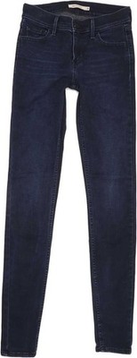 Levi's 710 Super Damen Marine Skinny Regular Stretch Jeans W26 L32 (84241)