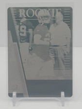 ERIC WRIGHT 2007 PLAYOFF ABSOLUTE ROOKIE CYAN PRINTING PLATE! RC! #1/1!