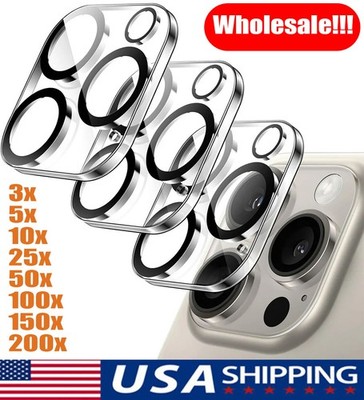Wholesale Tempered Glass Camera Lens Protector For iPhone 15 14 13 12 11 Pro Max