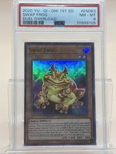 PSA 8 Swap Frog Yugioh #063 Duel Overload 1st Edition NM-MT Fast Ship