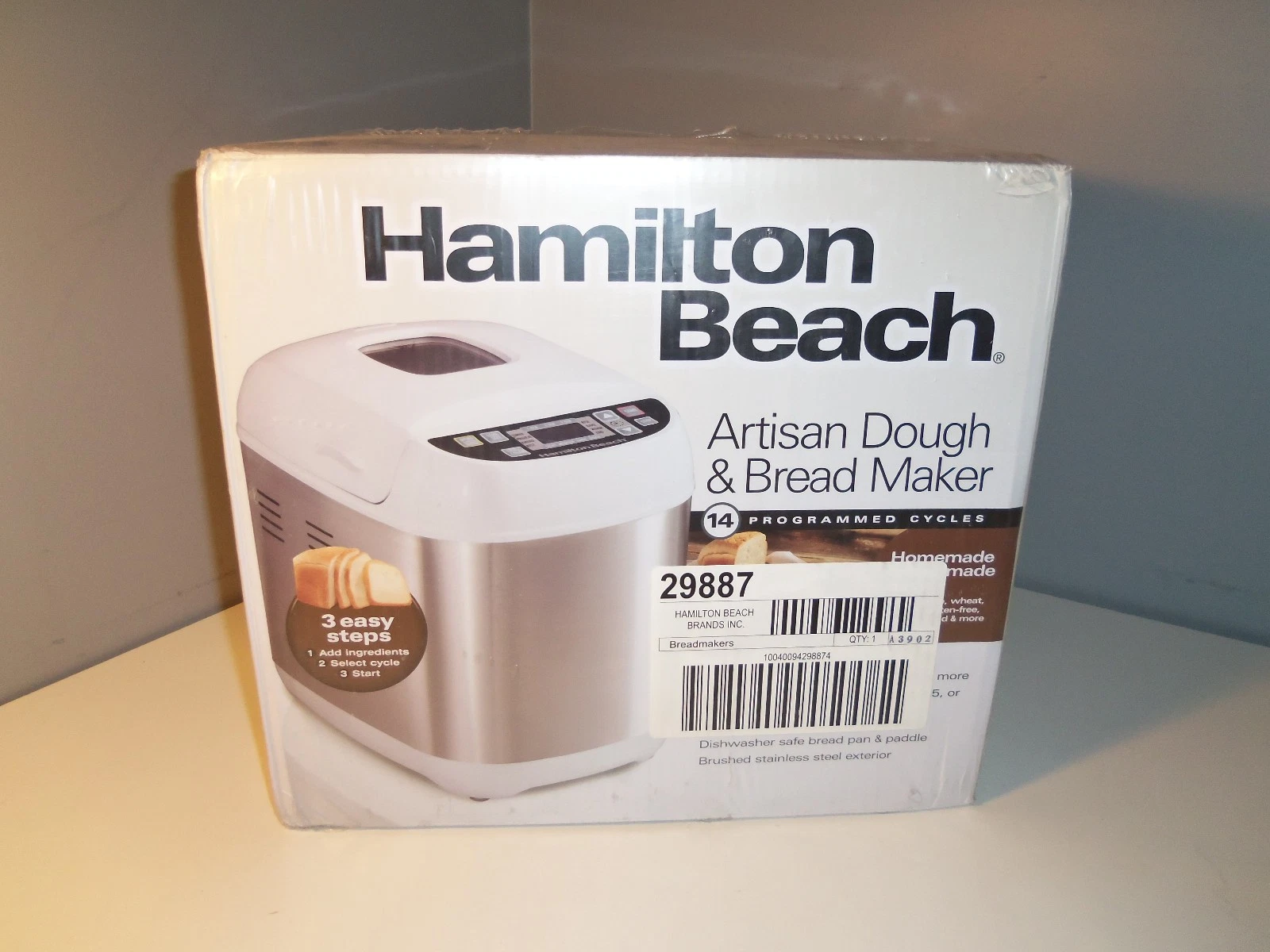 Hamilton Beach 29887 Artisan Dough & Bread Maker 14 Programmed Cycles - White
Opens in a new window