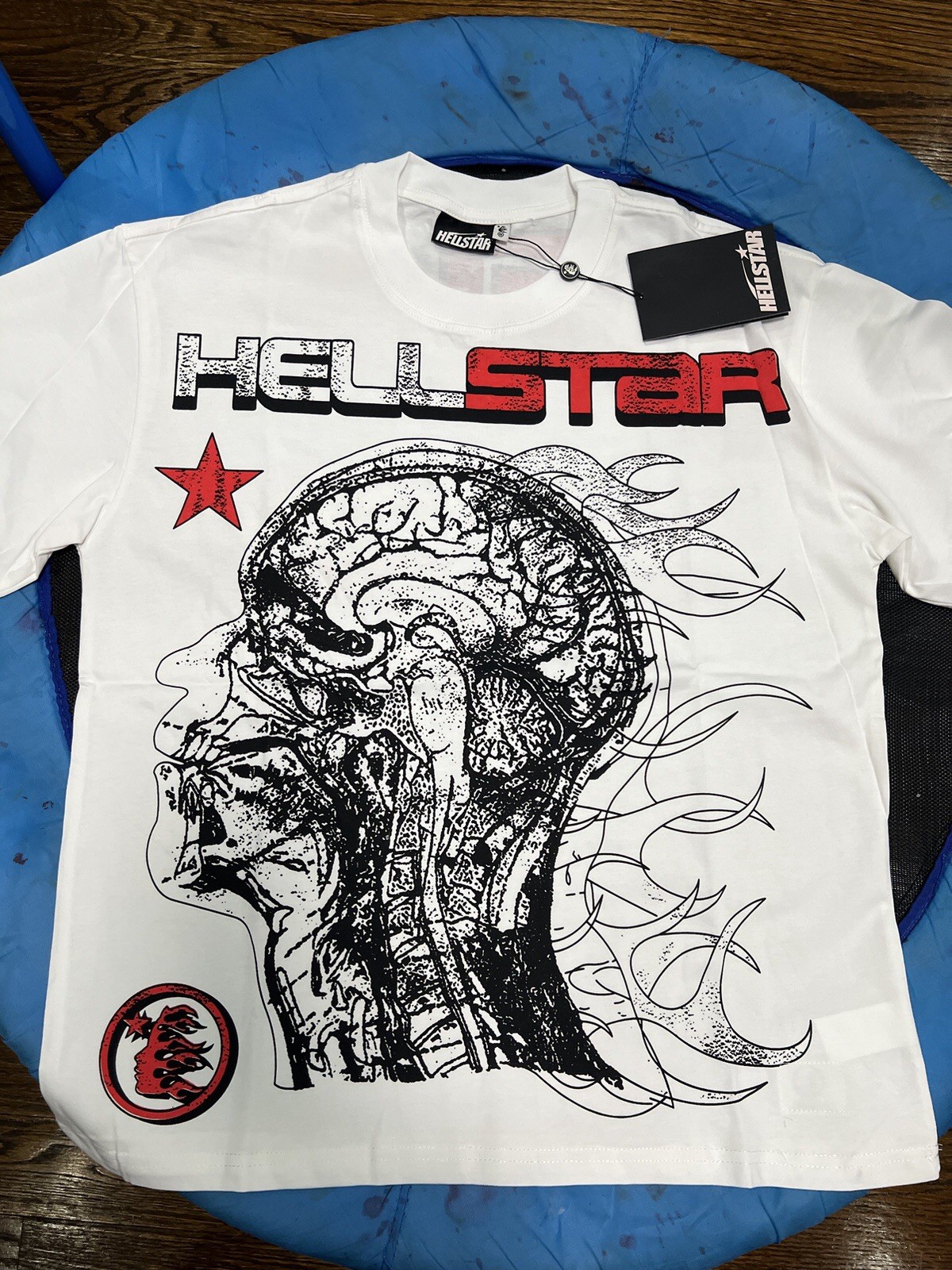 Hell Star Human Short Sleeves T-shirt Color White Size XLarge