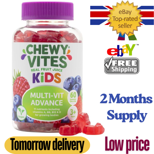 Chewy Vites Kids Multivitamin Advance 60 Gummy Vitamins 11 Essential Nutrients