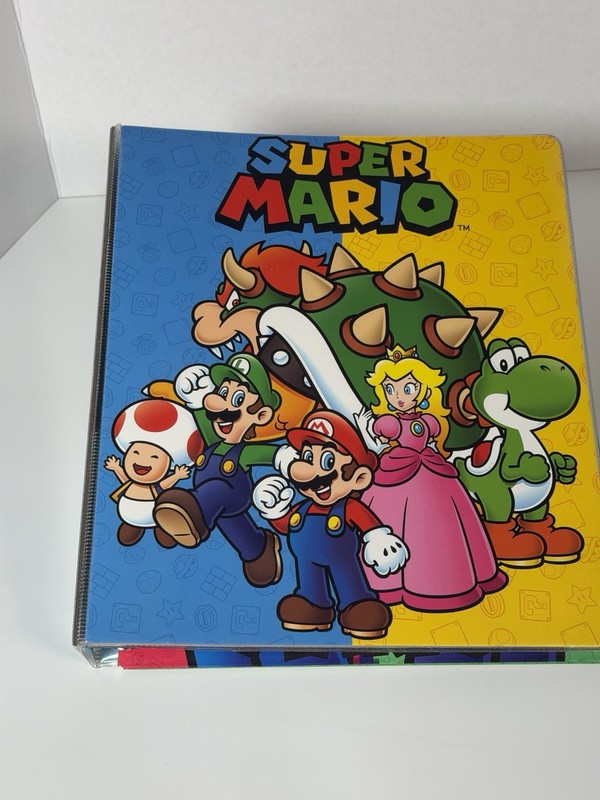 Nintendo Super Mario  School Binder Organizer and Notebook Complete