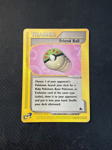 Freund Ball 126/144 LP Skyridge Non Holo Uncommon Pokemon Karte